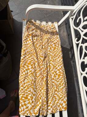 Free People Menorca Wide Leg Pants White Size 12 - (54% Off Retail) New With Tag